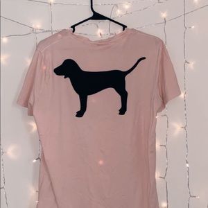 A light pink “pink” t shirt